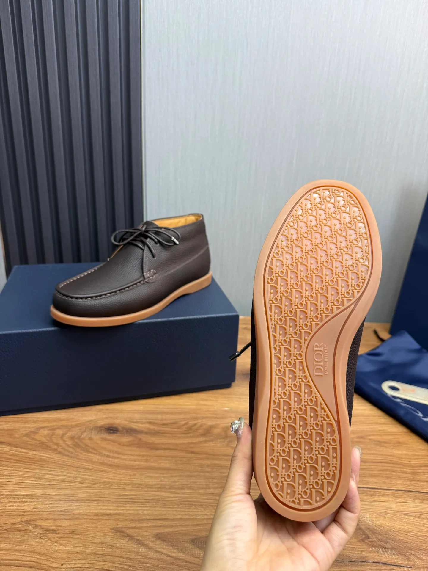 Factory price 620💰🈶Pili.Mauri [Dior] Men's official website na hot sale🔥Imported cowhide + cowhide lining. Original rubber wear-resistant outsole. High quality shipment ⬆️Code number 38-44, (45 customized)